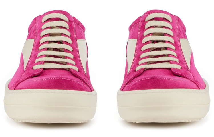 (W) Rick Owens EDFU Suede Leather Vintage Low 'Hot Pink' 圖 3