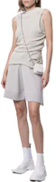 Lookbook (W) RICK OWENS FW22 象牙白針織彈性腰直筒短褲 RO21S3650M-61