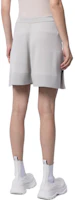 Shop (W) RICK OWENS FW22 象牙白針織彈性腰直筒短褲 RO21S3650M-61