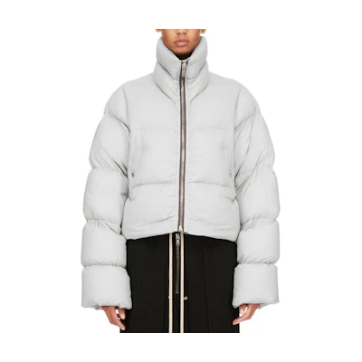 (Women) Rick Owens FW24 Light Blue Zipped Long Sleeve Puffer Jacket. RP02D3772NPD3-36