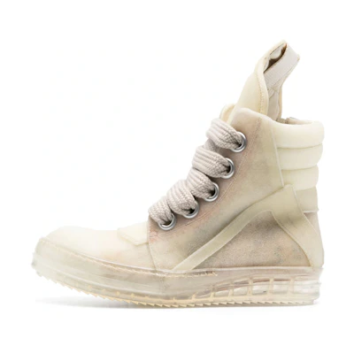 (W) Rick Owens Geobasket 'Beige White'