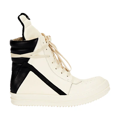 (W) Rick Owens Geobasket 'Milk Black'