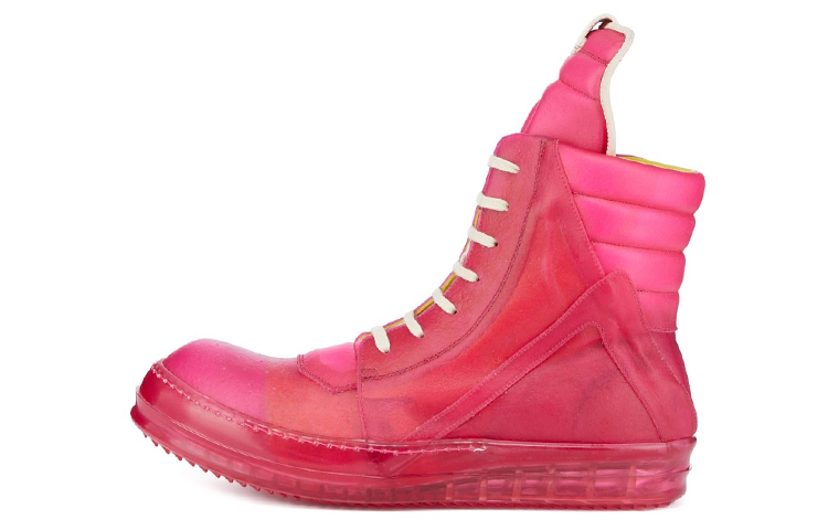 (Women) Rick Owens Geobasket 'Pink High-Top Fashion Sneaker' RP01C5894LCT-131330