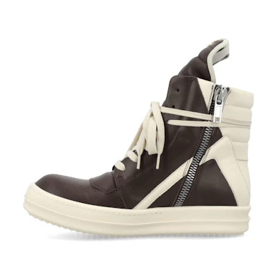 (W) Rick Owens Geobasket 'White Brown'