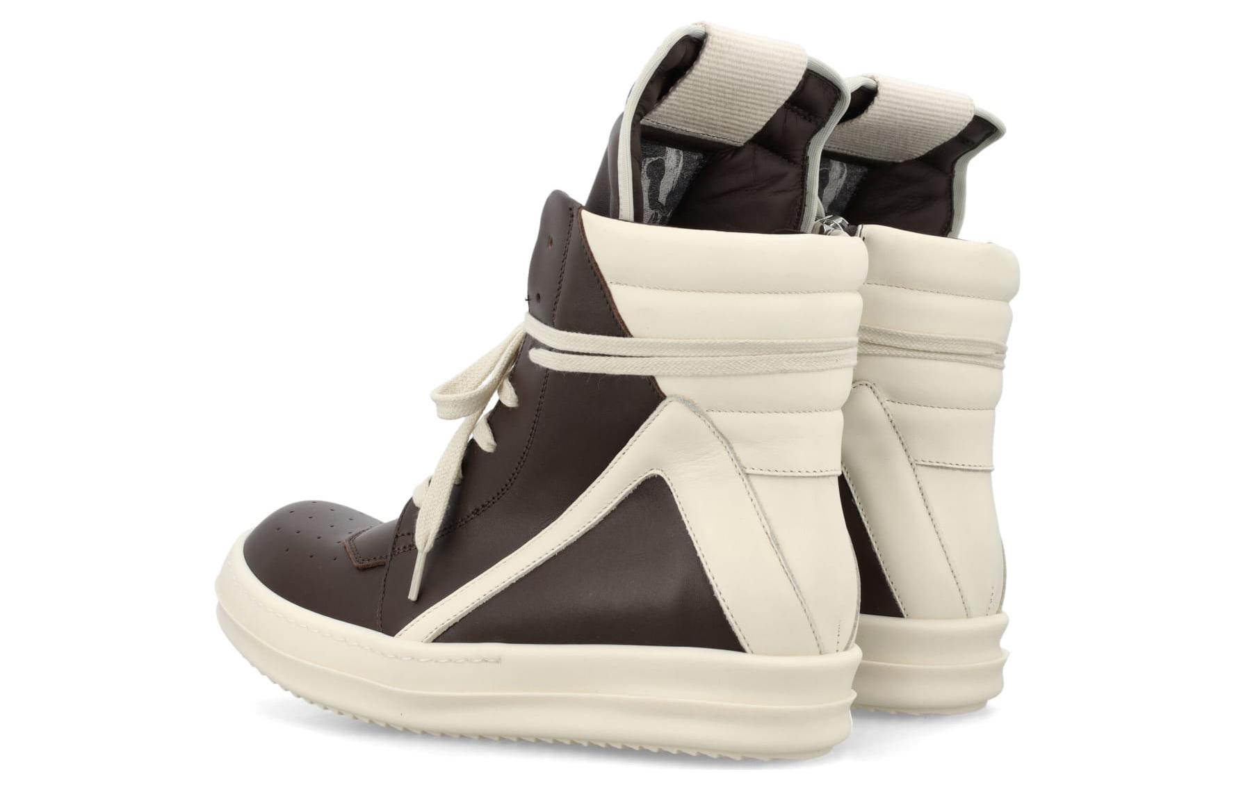 (W) Rick Owens Geobasket 'White Brown' 圖 3
