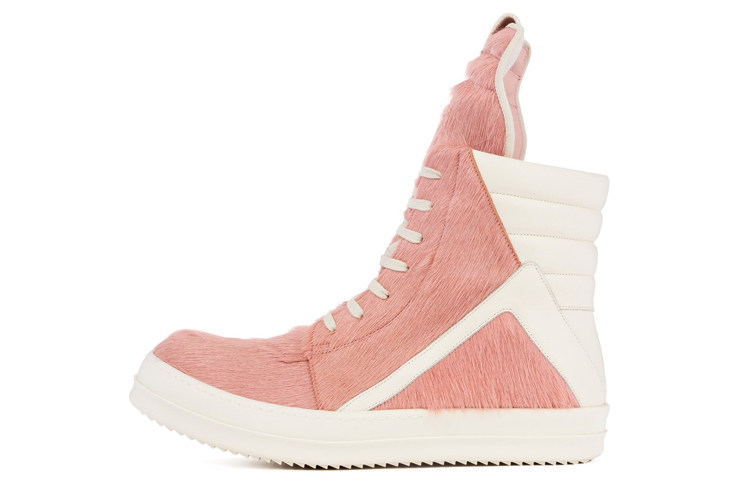 (W) Rick Owens Geobasket 'White Pink'