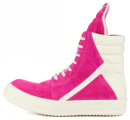 (Women) Rick Owens Geobasket 'White Pink' RP01C5894LVSLPO-1311 Buy (Women) Rick Owens Geobasket 'White Pink' RP01C5894LVSLPO-1311
