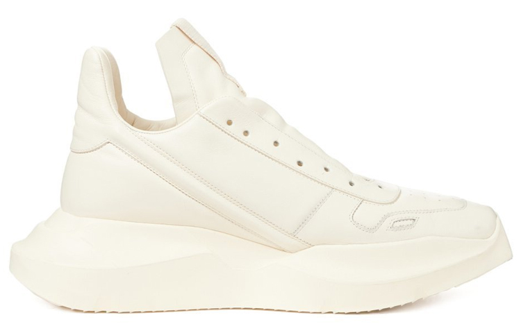 (W) Rick Owens Geth RNNR High 'White Leather' 圖 2