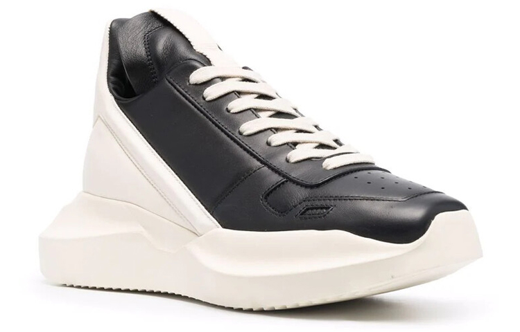 Order RICK OWENS/RO Geth Runner 牛皮 運動休閒鞋 女款 白黑色