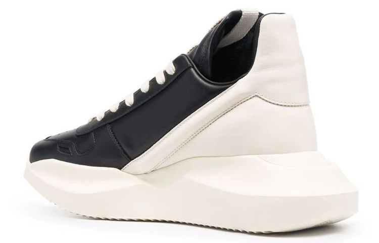 Lookbook RICK OWENS/RO Geth Runner 牛皮 運動休閒鞋 女款 白黑色