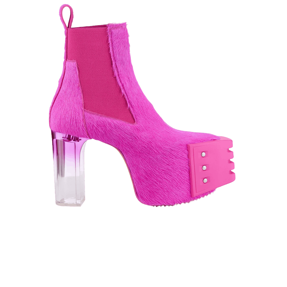 (Women) Rick Owens Grilled Platform Boot 'Hot Pink Fuchsia Clear' RP01C5843LHLGDE-1330D