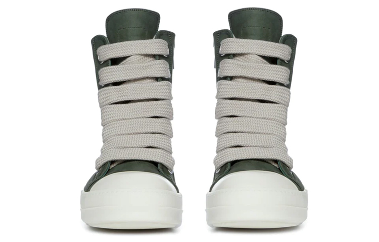 Lookbook (W) Rick Owens Hoge Sneakers Veters ''Groene Mode'' RO01C5897LWNW2-5511