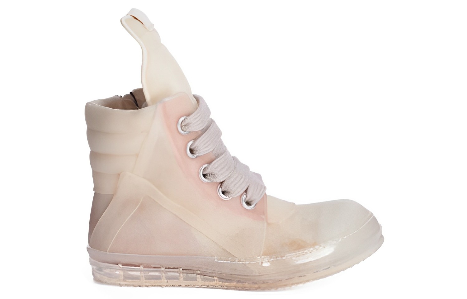 Order (W) リック オウエンス ピンクホワイト ハイカット (Rikku Ouensu Pinkuhowaito Haikatsu) RO01C5898LCTW2-212210