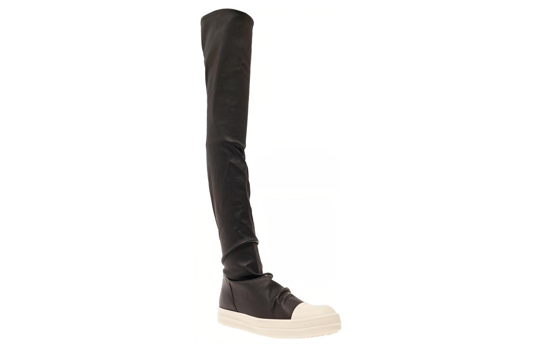 (W) Rick Owens Knee High Stocking Sneaker 'Black' 圖 3