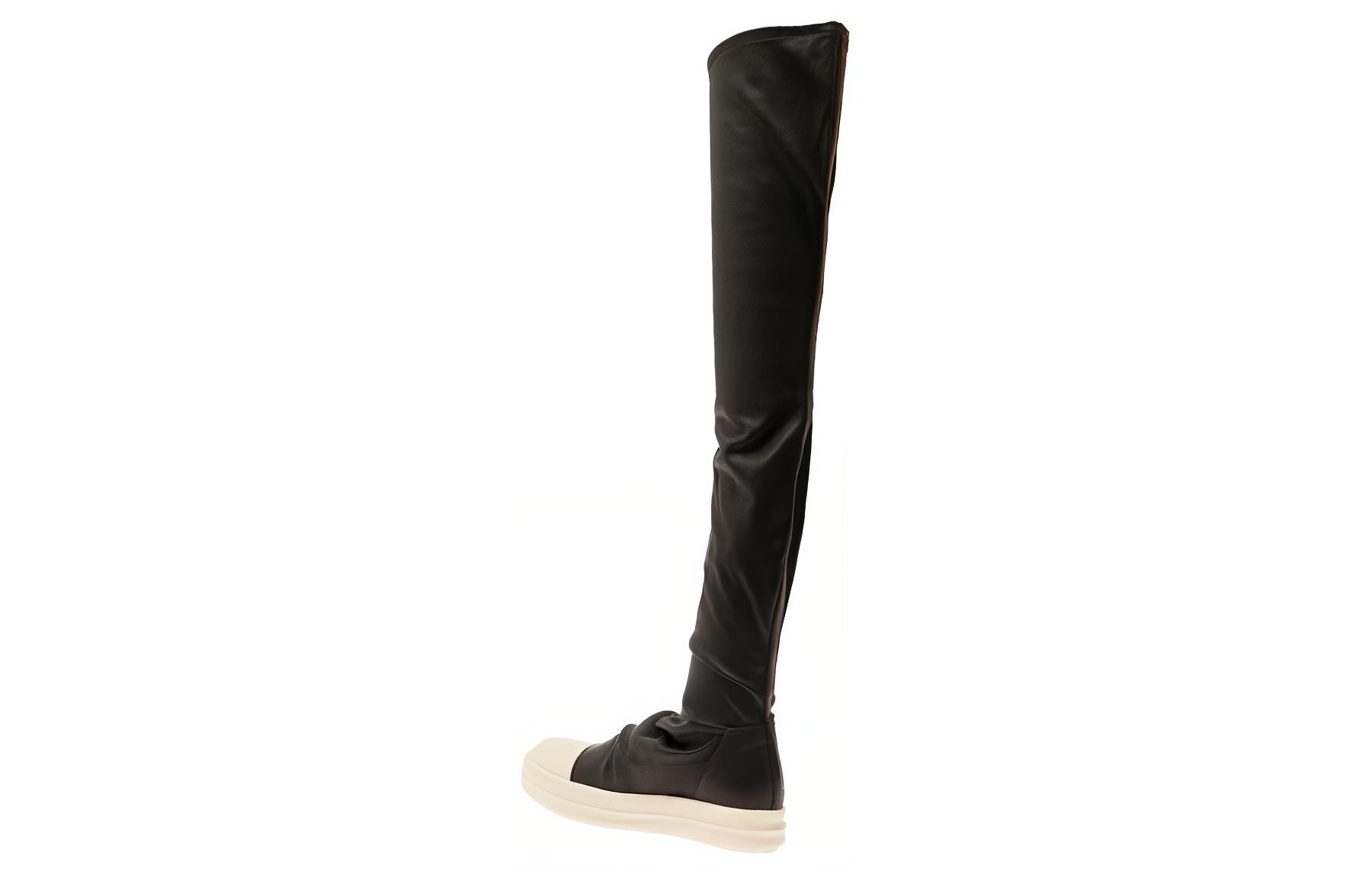 (W) Rick Owens Knee High Stocking Sneaker 'Black' 圖 4