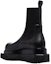 Shop RICK OWENS/RO 皮革 切爾西靴 女款 黑色