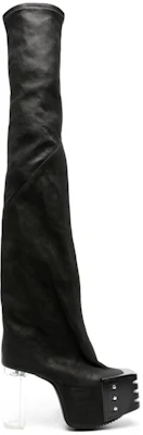 (W) Bottes Hautes en Cuir Slip-On Rick Owens ''Black Polish'' RO01C5827LSGWGD-990D Shop (W) Bottes Hautes en Cuir Slip-On Rick Owens ''Black Polish'' RO01C5827LSGWGD-990D