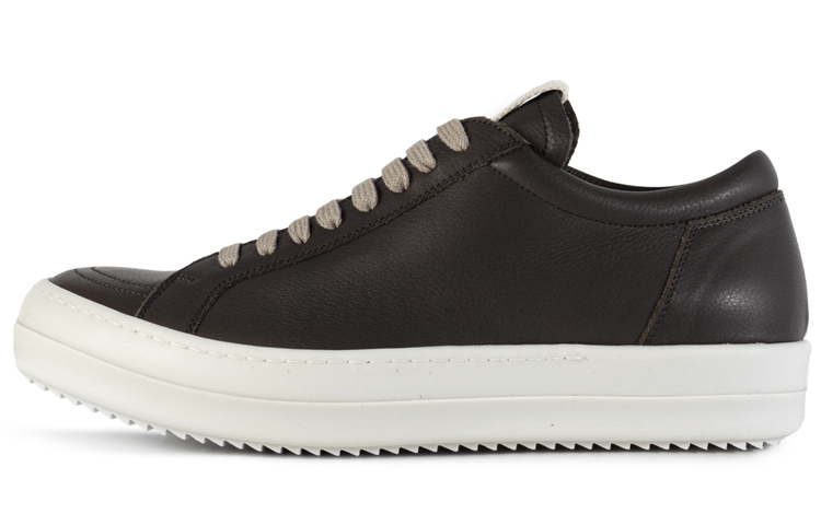 (W) Rick Owens Leather Low Top 'Black Fashion'