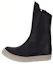 Buy (Women) Rick Owens Leather Round-Toe Zip Flat Boots 'Black' RP02C1875LCG-91