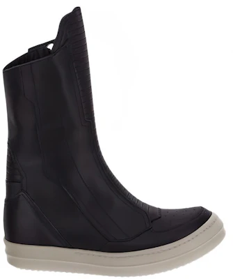 (Women) Rick Owens Leather Round-Toe Zip Flat Boots 'Black' RP02C1875LCG-91 Order (Women) Rick Owens Leather Round-Toe Zip Flat Boots 'Black' RP02C1875LCG-91