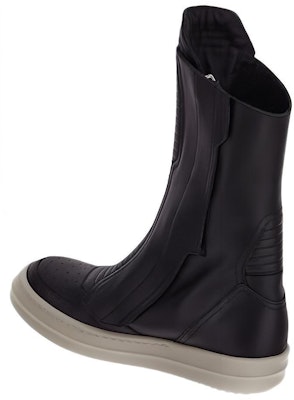 (Women) Rick Owens Leather Round-Toe Zip Flat Boots 'Black' RP02C1875LCG-91 Shop (Women) Rick Owens Leather Round-Toe Zip Flat Boots 'Black' RP02C1875LCG-91