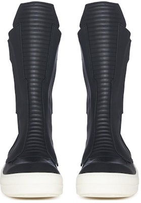 (Women) Rick Owens Leather Round-Toe Zip Flat Boots 'Black' RP02C1875LCG-91 Purchase (Women) Rick Owens Leather Round-Toe Zip Flat Boots 'Black' RP02C1875LCG-91