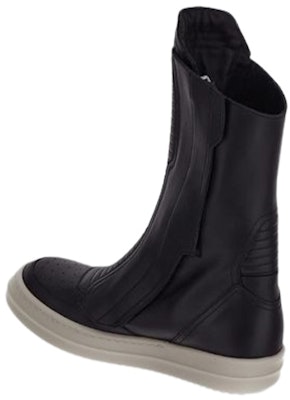 (W) Botas Planas de Cuero con Cremallera Rick Owens 'Negro' RP02C1875LCG-91 Shop (W) Botas Planas de Cuero con Cremallera Rick Owens 'Negro' RP02C1875LCG-91