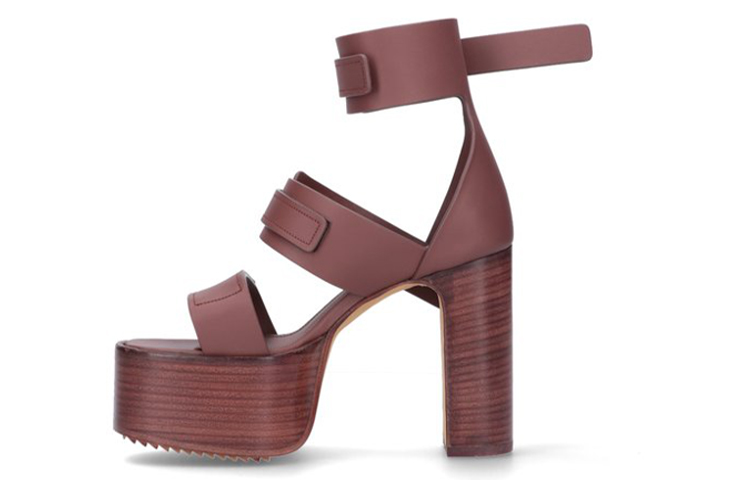 (Women) Rick Owens Leather Sandals 'Brown' RP21S3840LBO-23