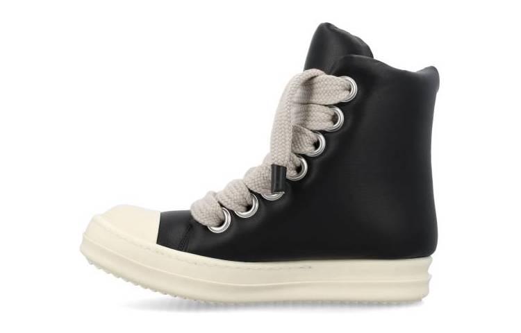 (Women) Rick Owens Luxor FW23 'Black Round-Toe Lace-Up Boot' 23ARP02C1878LLPW2911