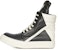 (W) Rick Owens Luxor Geobasket Tinggi 'Hitam Susu' RP02C1894-LPO-911