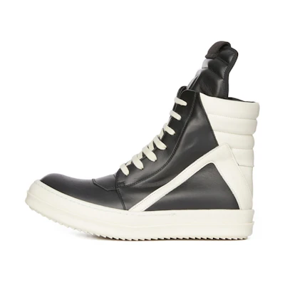 (W) Rick Owens Luxor Geobasket High 'Black Milk'