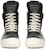 (W) Rick Owens Luxor Geobasket Tinggi 'Hitam Susu' RP02C1894-LPO-911
