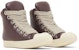 (W) Rick Owens Luxor Jumbo Lace Padded High 'Amethyst' – Ungu Kasut Tinggi Premium. RP02C1878-LLPW2-3311