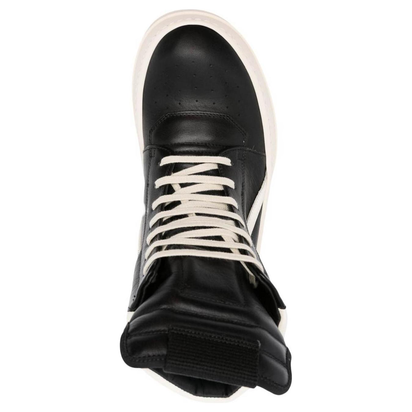 Purchase RICK OWENS/RO 圓頭系帶 高幫 板鞋 女款 黑色