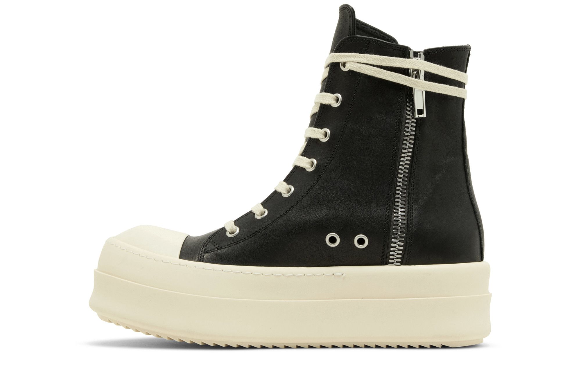 Lookbook (W) Rick Owens Luxor Runway Mega Bumper Tinggi 'Black Milk' RO02C1859-LOO-911