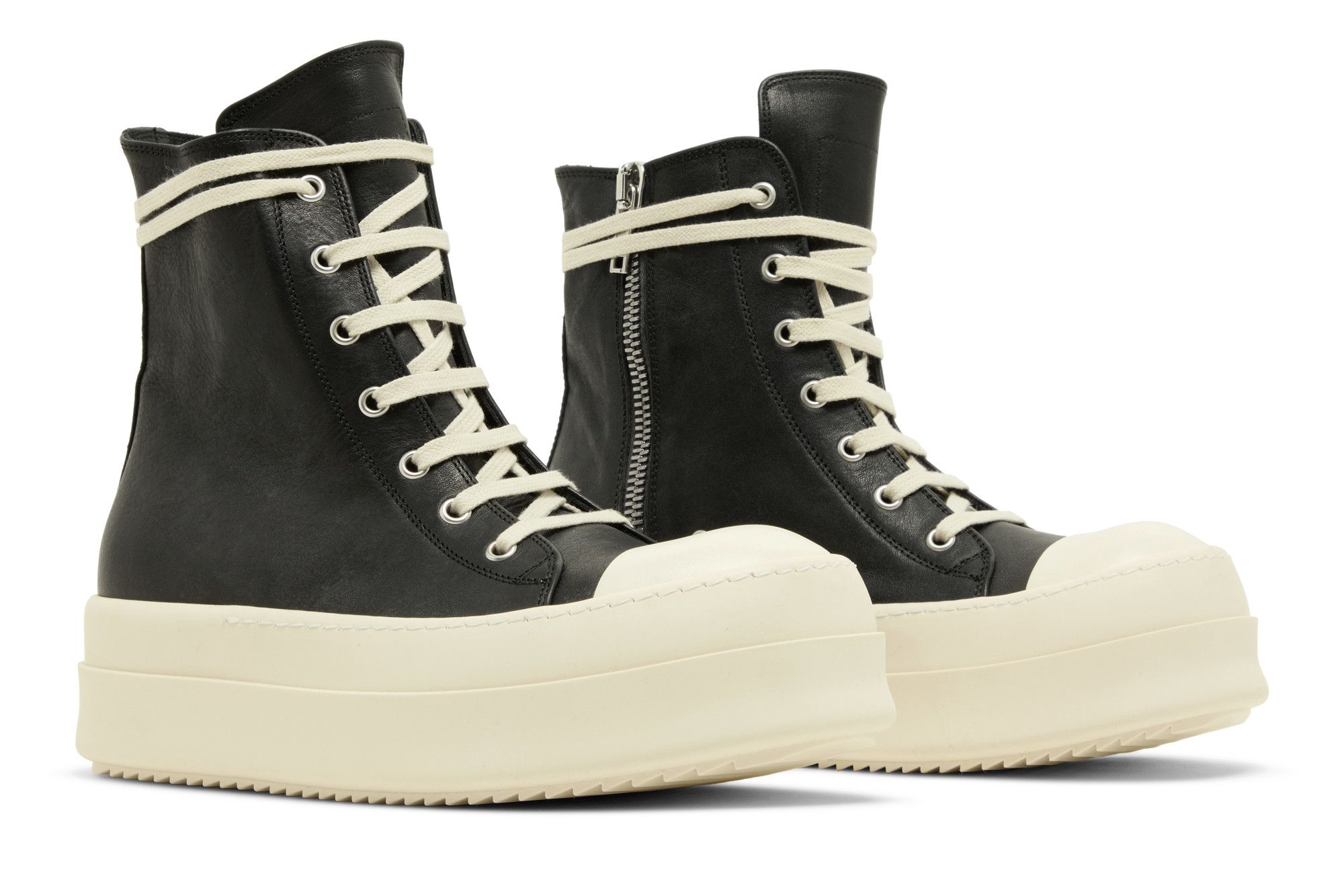 Cheap (W) Rick Owens Luxor Runway Mega Bumper Tinggi 'Black Milk' RO02C1859-LOO-911