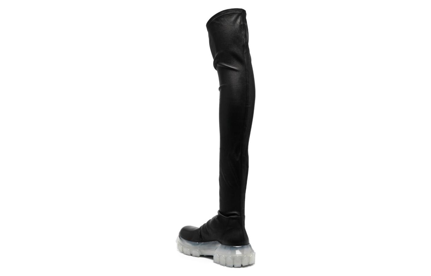 (W) Rick Owens Over-the-Knee Boots 'Black Slip-On' 圖 3