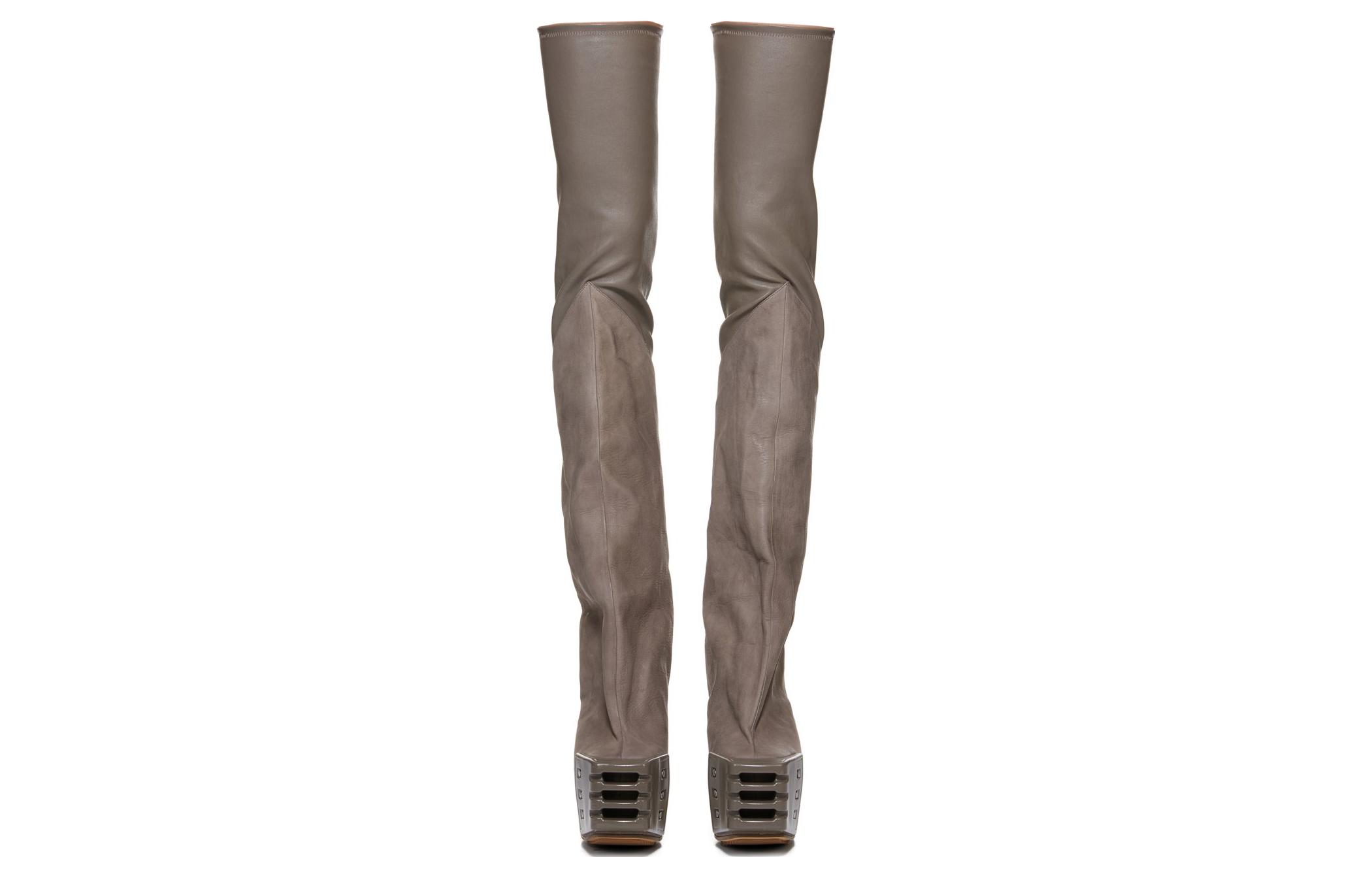 (W) Rick Owens Over-The-Knee Boots 'CMFTable Simple Grey' 圖 3