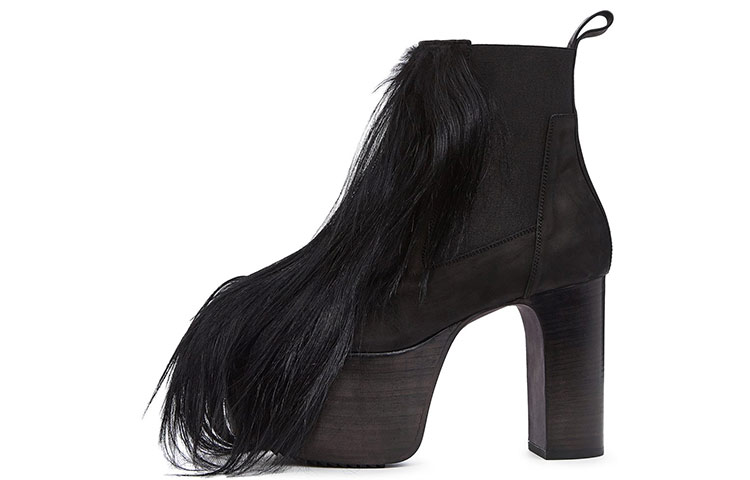 (W) Rick Owens Performa Ankle Boot 'Goat Kiss Black'