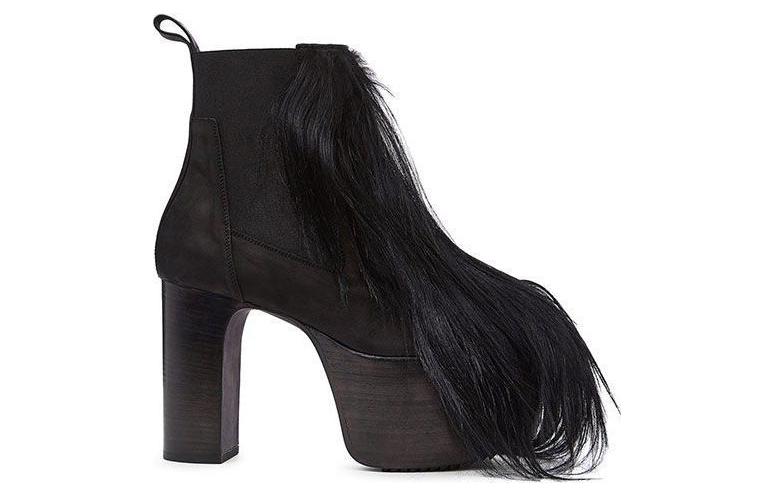 (W) Rick Owens Performa Ankle Boot 'Goat Kiss Black' 圖 2