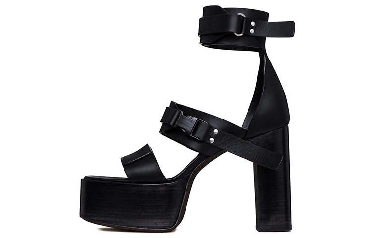 (Women) Rick Owens Platform High-Heeled 'Black' RP21S3840LBO-09