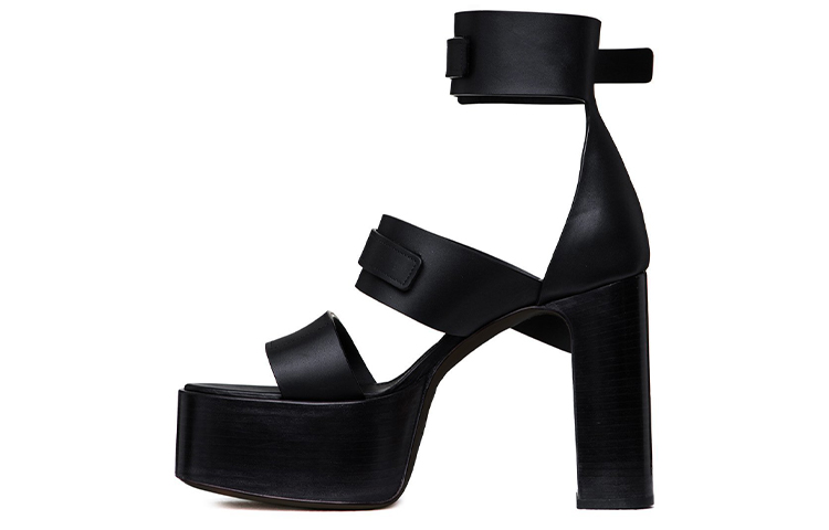 Order (W) Rick Owens Plataforma de Tacón Alto 'Negro' RP21S3840LBO-09