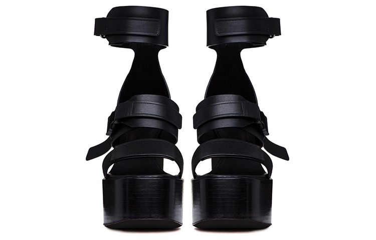 Lookbook 瑞克·歐文斯 時尚厚底高跟鞋 女款 黑色