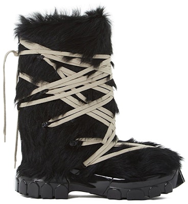 Buy (Women) Rick Owens Pony Hair Ankle Boots 'Black' RP02A7889LHL Buy (Women) Rick Owens Pony Hair Ankle Boots 'Black' RP02A7889LHL