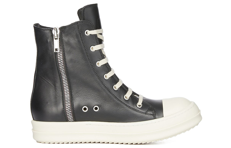 Order (Women) Rick Owens Ramones High 'Black Milk' RP02B6890-LPO-911