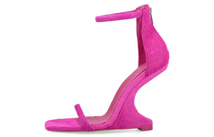 (Women) Rick Owens RO 'Pink Open Toe Zip' RP01C5809LHL-13