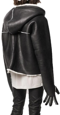 (W) RICK OWENS 单色手套贴布拉链连帽夹克外套. RP02A7706LSHC-09 Shop (W) RICK OWENS 单色手套贴布拉链连帽夹克外套. RP02A7706LSHC-09