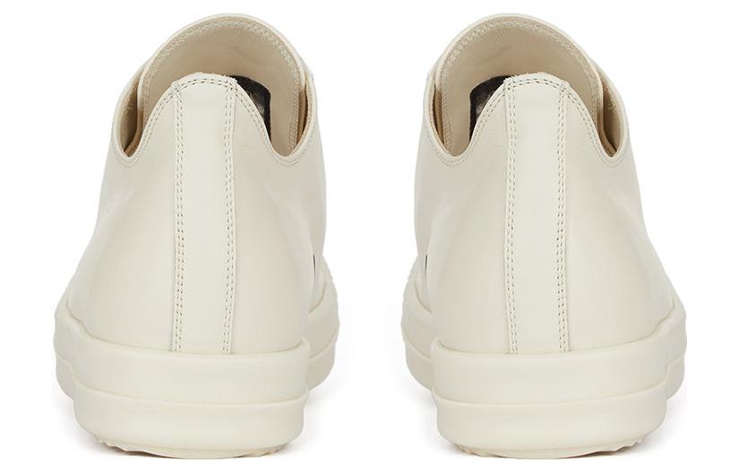 (W) Rick Owens RO 'White Leather Lace-Up Fashion Sneaker' 圖 4