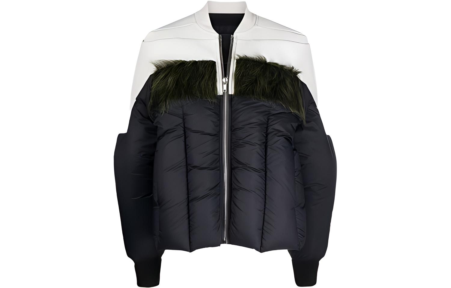 (Women) Rick Owens RO Black Puffer Jacket Without Hood. RP02A7700COMBO1-096115