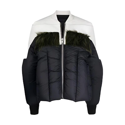 (Women) Rick Owens RO Black Puffer Jacket Without Hood. RP02A7700COMBO1-096115